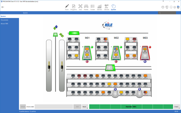 With pallet automation